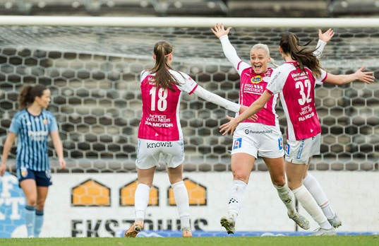IK Uppsalas Klara Folkesson jublar