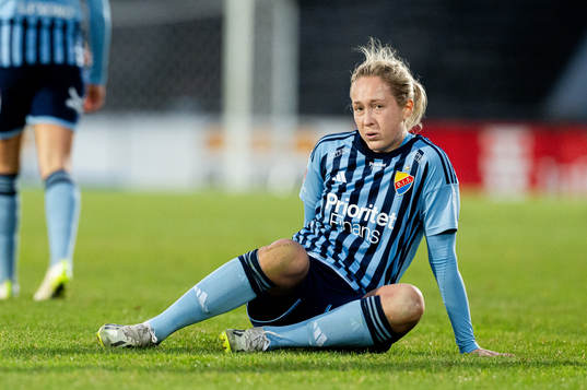 Djurgårdens Sanna Kullberg deppar
