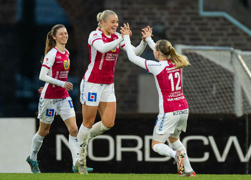 IK Uppsalas Klara Folkesson jublar