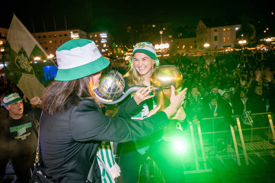 Hammarbys Vilde Hasund jublar