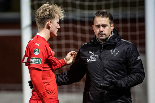 Jönköpings Södras Elias Nordström och +Jönköpings