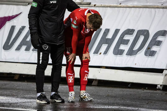 Jönköpings Södras Daniel Strandsäter deppar