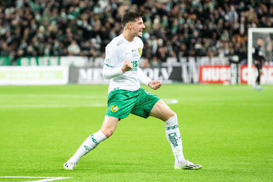 Hammarbys Viktor Djukanovic jublar