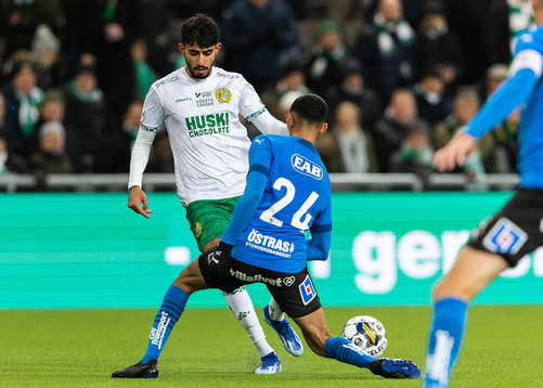 Hammarbys Montader Madjed och Halmstads Amir Al-Ammari