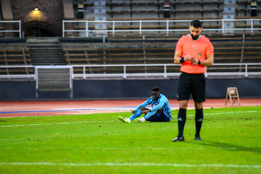 Djurgårdens Lukas Briceño De La Fuente deppar