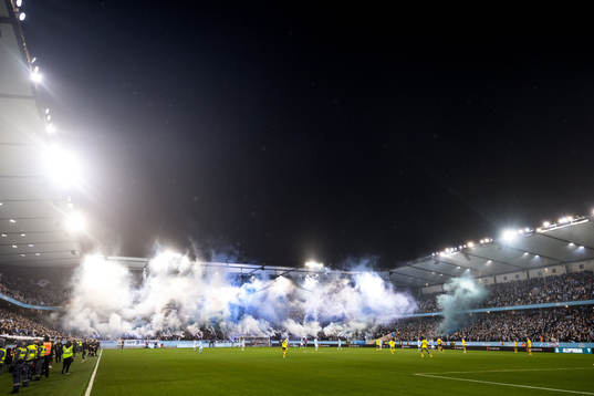 Malmö FFs supportar med tifo