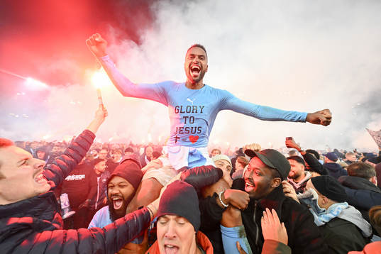 Malmö FFs Isaac Kiese Thelin jublar