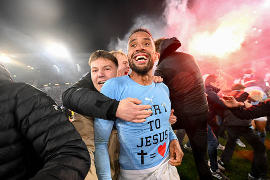 Malmö FFs Isaac Kiese Thelin jublar