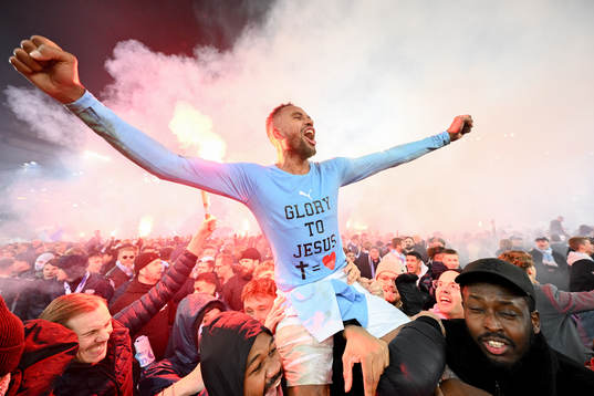 Malmö FFs Isaac Kiese Thelin jublar