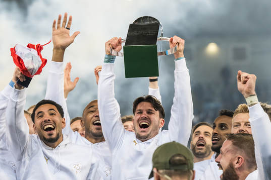 Malmö FFs Stefano Vecchia jublar