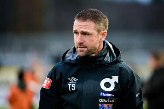 Degerfors tränare Tobias Solberg