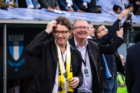Elfsborgs klubbchef Stefan Andreasson och Malmö FFs Patrik