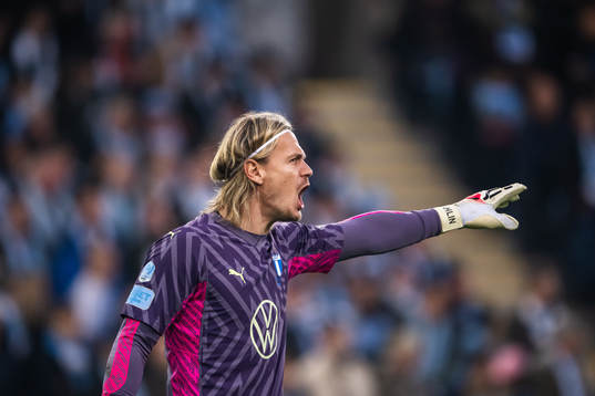 Malmö FFs målvakt Johan Dahlin