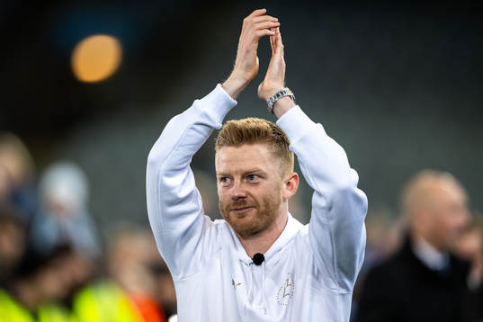 Malmö FFs Anders Christiansen jublar över SM-guldet