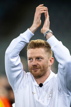 Malmö FFs Anders Christiansen jublar över SM-guldet
