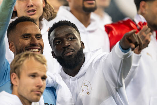 Malmö FFs Isaac Kiese Thelin och Mahame Siby
