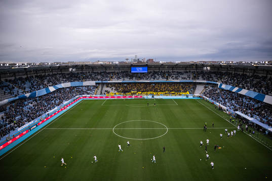 Vy över Eleda Stadion
