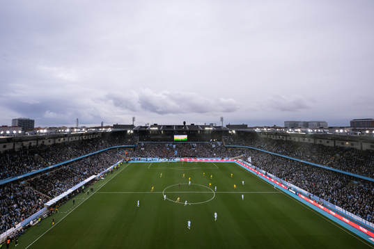 Vy över Eleda Stadion