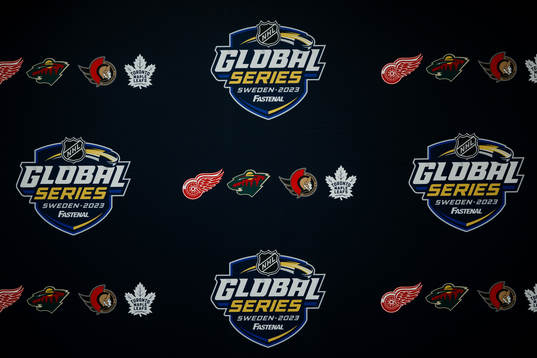 The logotype of NHL Global Series Sweden 2023