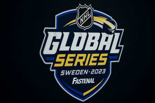The logotype of NHL Global Series Sweden 2023