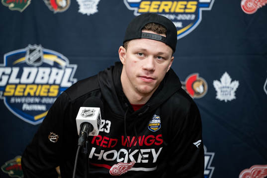 Lucas Raymond of Detroit Red Wings