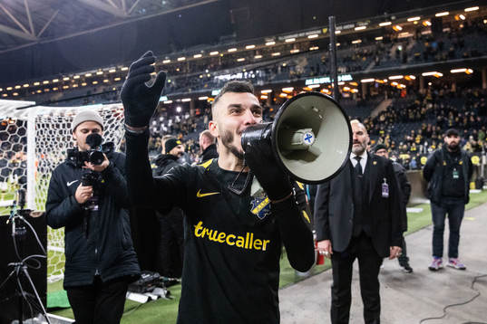 AIKs Ioannis Pittas jublar
