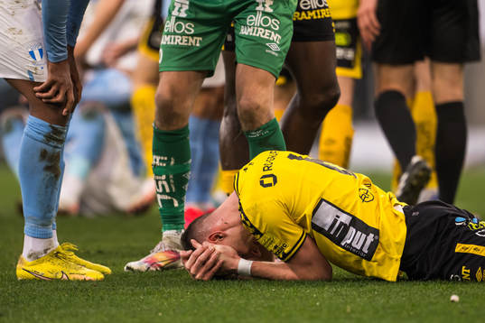Elfsborgs Andri Fannar Baldursson har ont