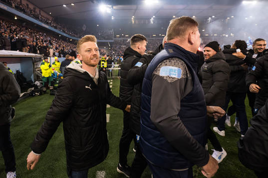 Malmö FFs Anders Christiansen jublar