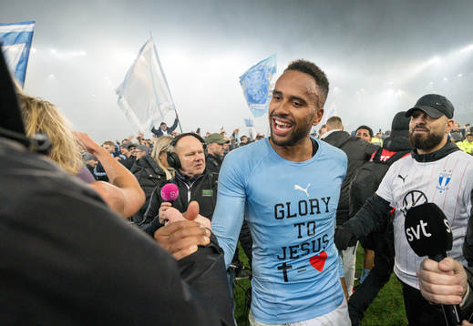 Malmö FFs Isaac Kiese Thelin jublar