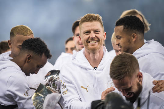 Malmö FFs Anders Christiansen jublar