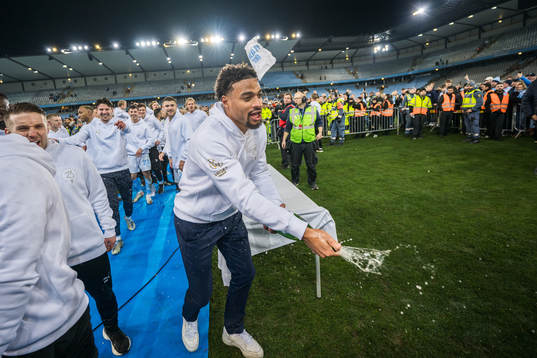 Malmö FFs Joseph Ceesay jublar