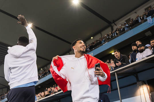 Malmö FFs Sergio Pena jublar