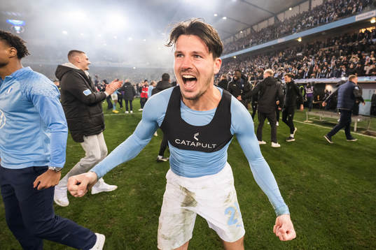 Malmö FFs Stefano Vecchia jublar