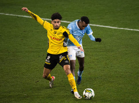 Elfsborgs Ahmed Qasem och Malmö FFs Taha Ali