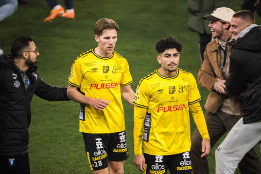 Elfsborgs Camil Jebara och Ahmed Qasem deppar