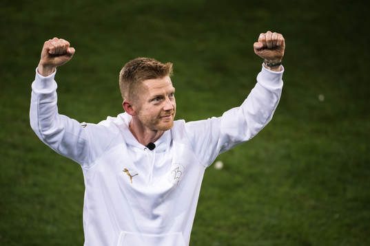Malmö FFs Anders Christiansen jublar