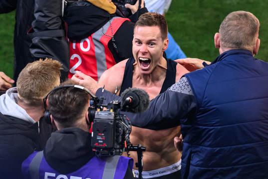 Malmö FFs Niklas Moisander jublar
