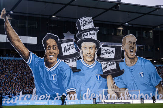 Malmö FFs supportar med tifo
