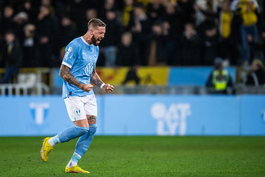 Malmö FFs Pontus Jansson jublar
