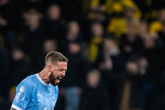 Malmö FFs Pontus Jansson jublar