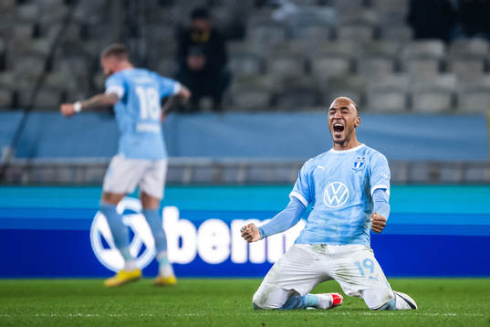 Malmö FFs Derek Cornelius jublar