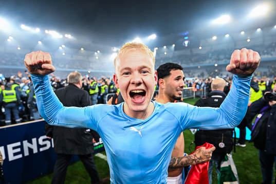Malmö FFs Otto Rosenberg jublar över SM-guldet