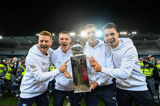 Malmö FFs Anders Christiansen, Søren Rieks och Jonas