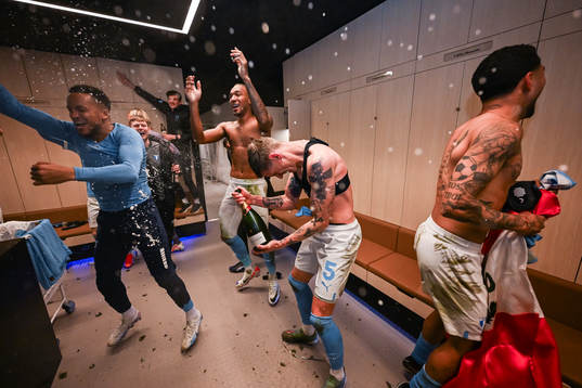 Malmö FFs Søren Rieks jublar över SM-guldet