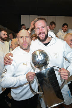 Malmö FFs tränare Henrik Rydström och Pontus Jansson
