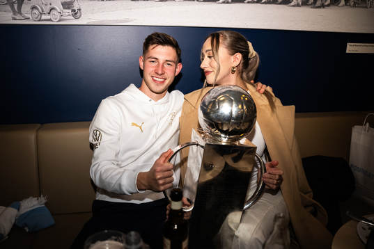 Malmö FFs Sebastian Jörgensen med familj på