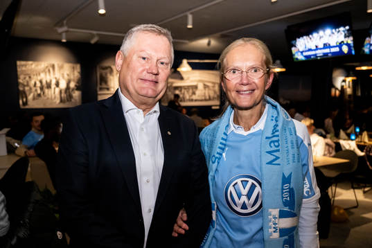 Malmö FFs ordförande Anders Pålsson med sällskap