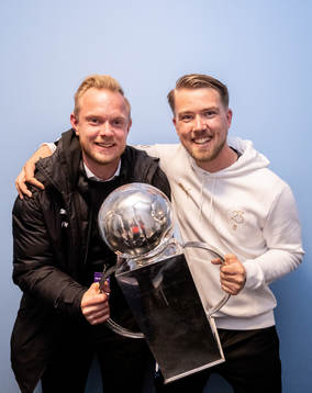 Malmö FFs Max Westerberg och assisterande tränare Theodor