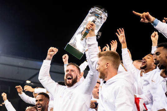 Malmö FFs Pontus Jansson och Anders Christiansen höjer