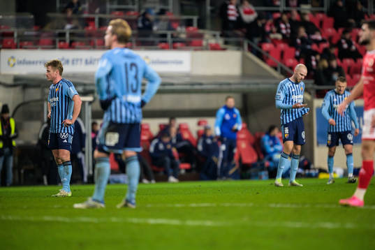 Djurgårdens spelare deppar